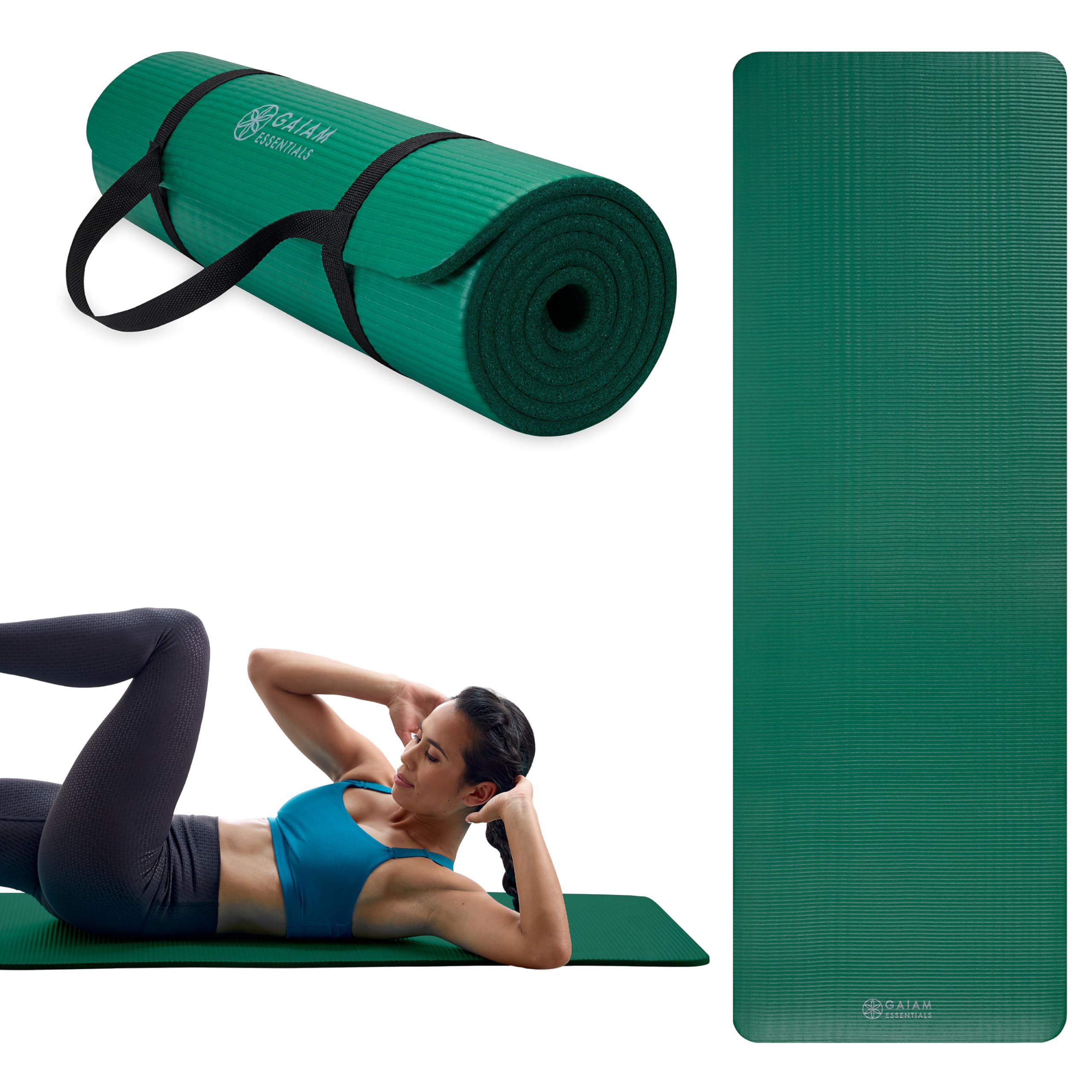 G GYM MAT 28枚セット Gaiam Essentials Thick Yoga Mat - Fitness and Exercise Mat with